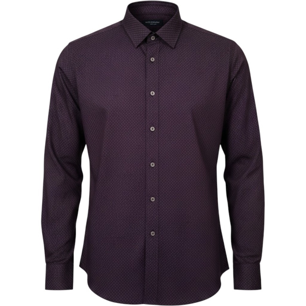 Nick Graham Everywhere Men's Dress Shirt Sz 2XL Tall Purple Geometric Stretch